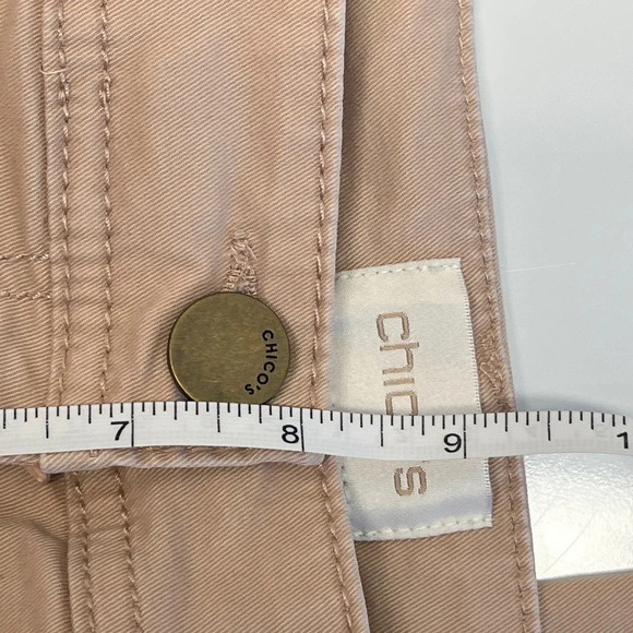 Chico's Womens Size O Small/4  Soft Pink Skinny Pants TINY FLAW - Picture 8 of 11